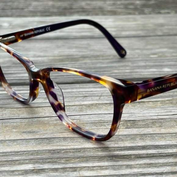 Banana Republic Eyeglasses Frame PurpleTortoise CLARE DEX 51[]15 135 Glasses - Picture 3 of 14